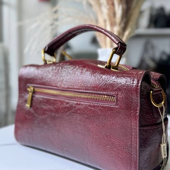 Imperial Elegance – Genuine Leather Bag with Two Straps - Picture 4 of 5